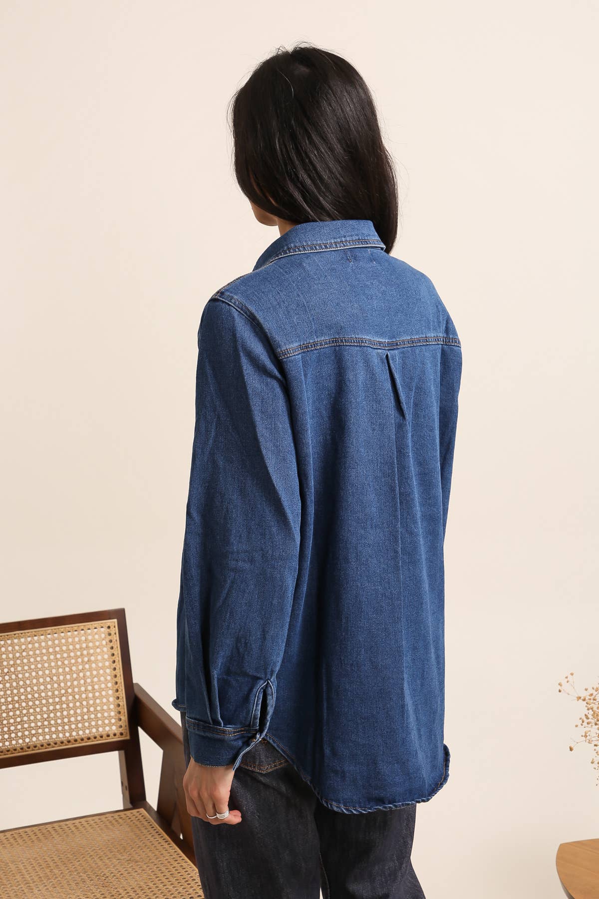 Everyday Stretch Denim Shirt — English Blue