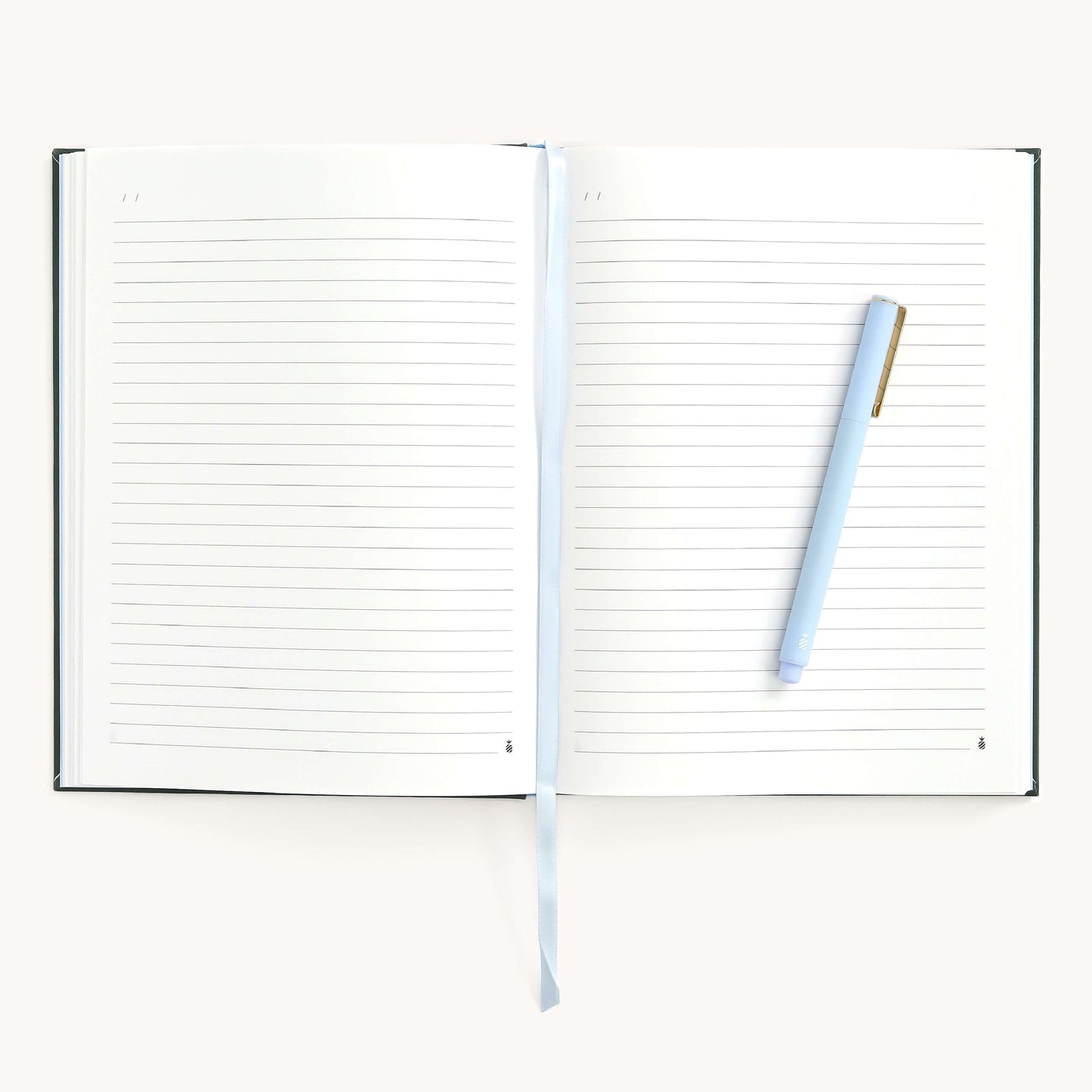 he Grace Journal — Linen Journal in Green