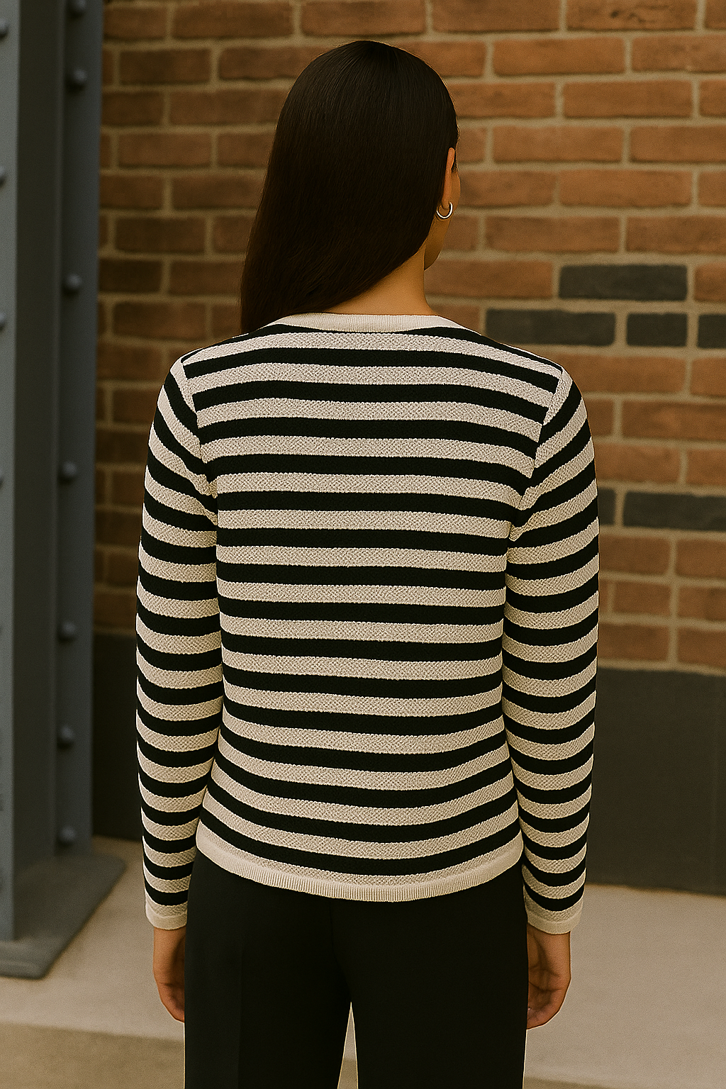 The Margot Stripe Cardigan Entro