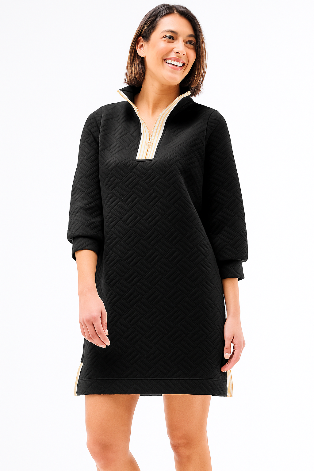 Britney Quilted Zip Dress Mary Square