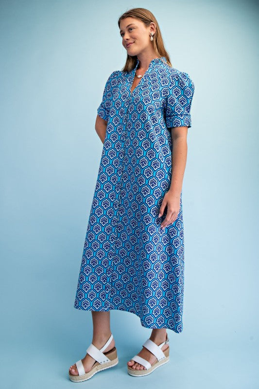 Sutton Printed Midi Dress