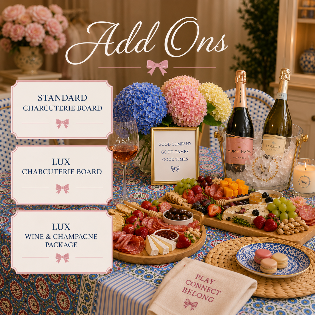Social Club Add-On — Lux Wine & Champagne Package