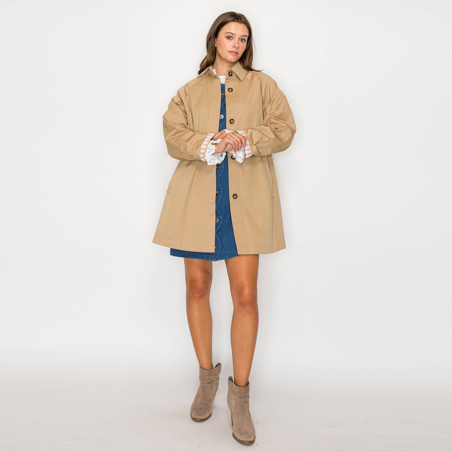 Camille French Trench Coat (Camel)