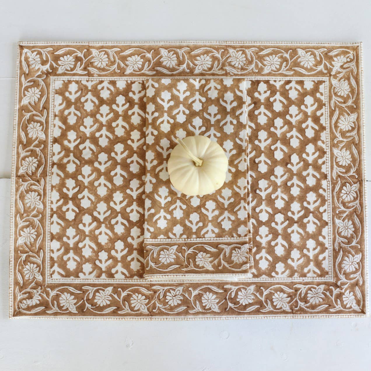 Charlotte Caramel Placemats — Set of 4