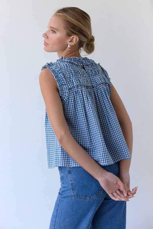 Alana Gingham Blouse Raisonnel