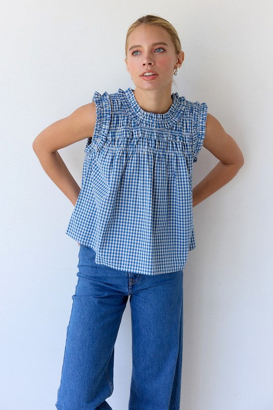 Alana Gingham Blouse Raisonnel