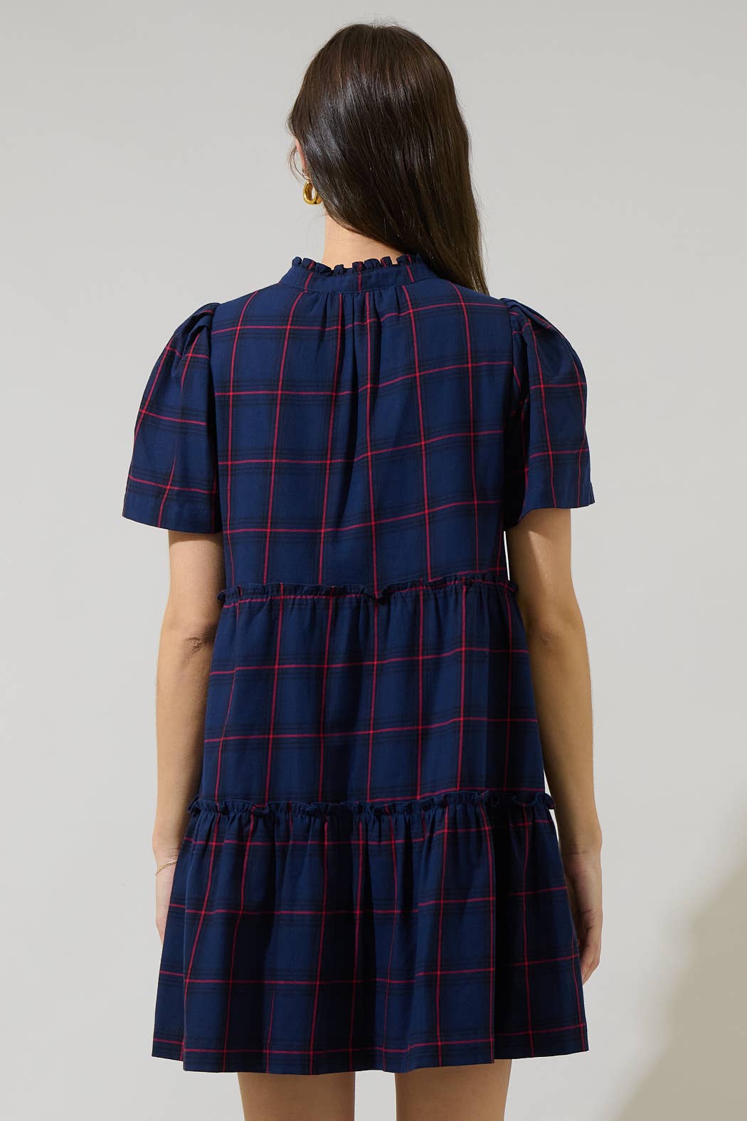 The Julissa Holbrook Plaid Babydoll Dress