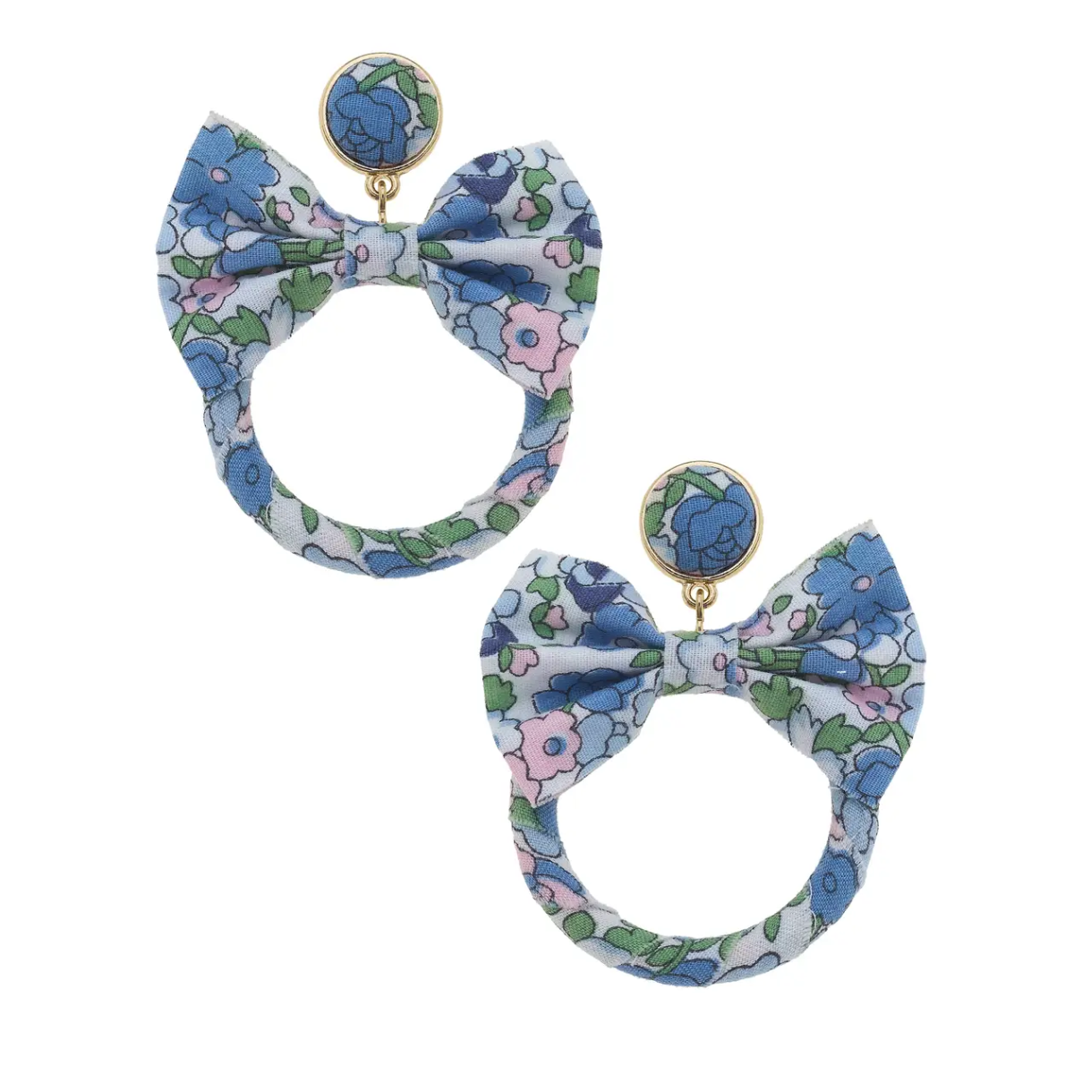 The Norah Vintage Bow Drop Hoops