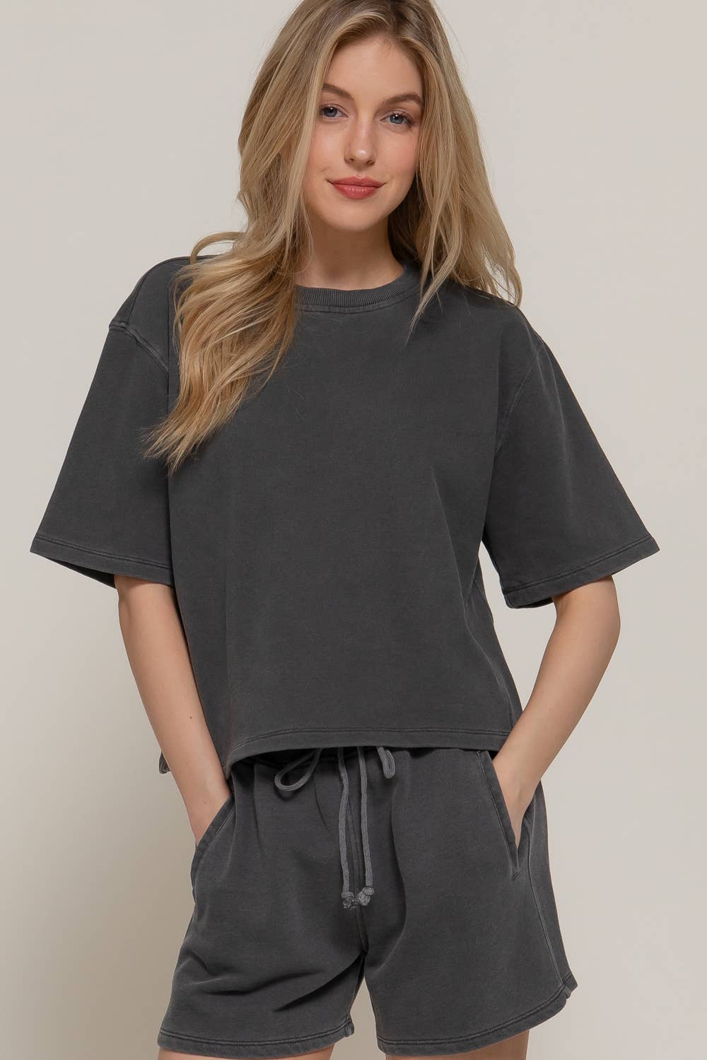 Weekend Terry Set (Shorts + Dolman Top)
