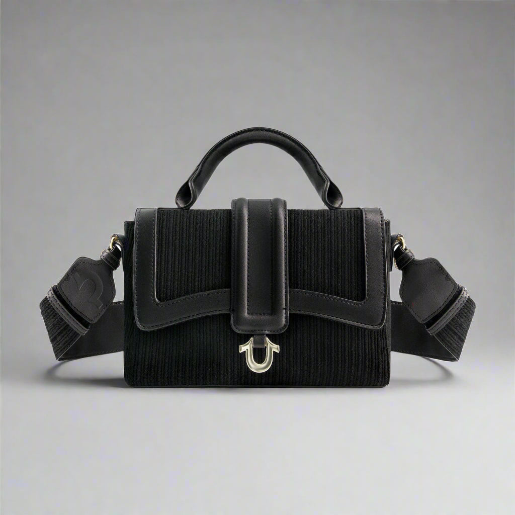 True Religion Ryder Corduroy Mini Crossbody (Black)