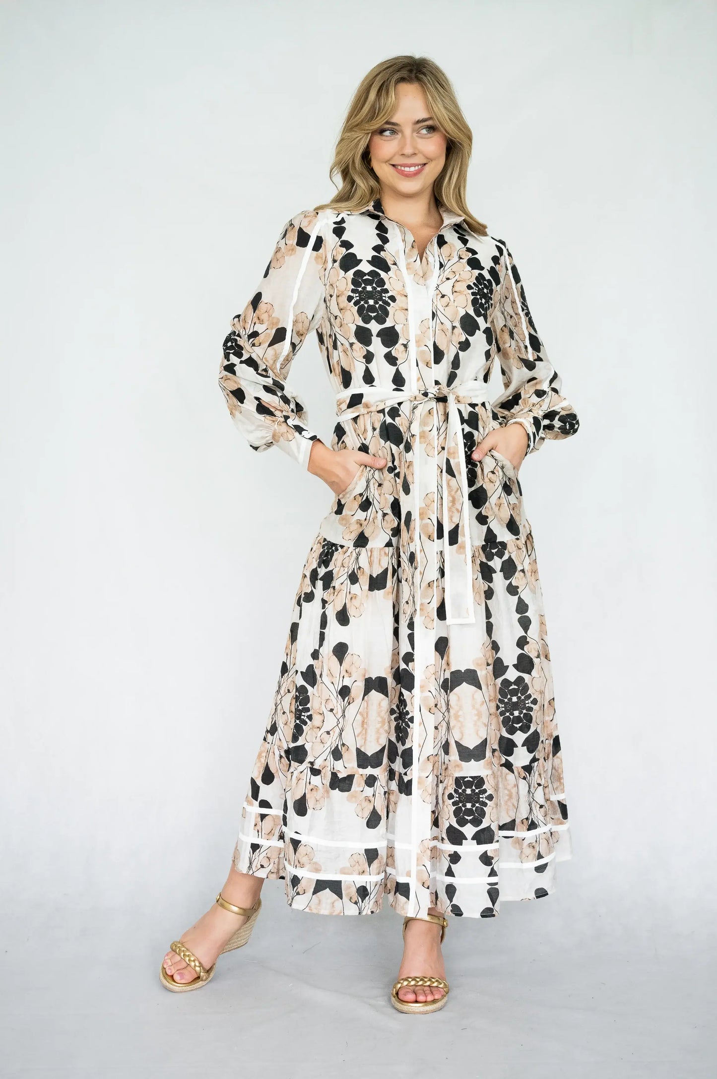 Eloise Dress (Beige)