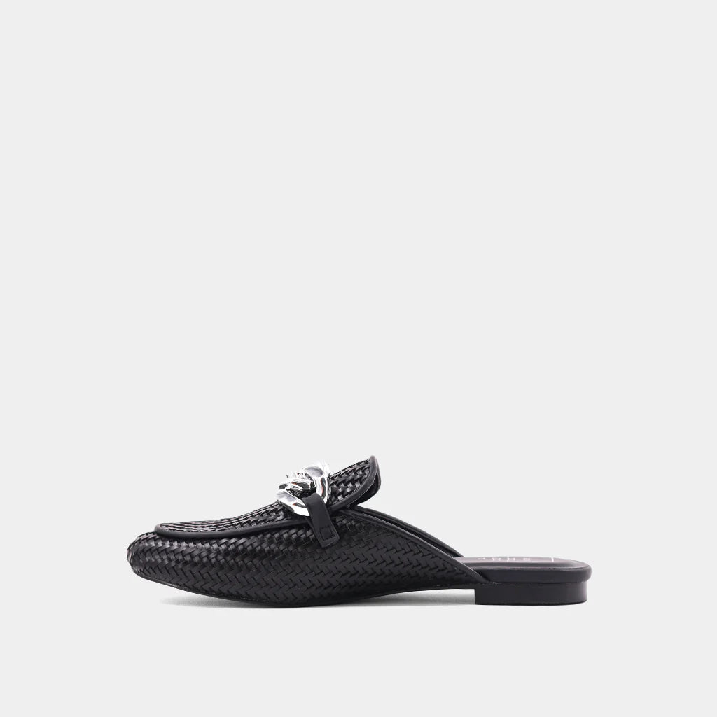 Alexis Woven Chain Mule (Black) ShuShop