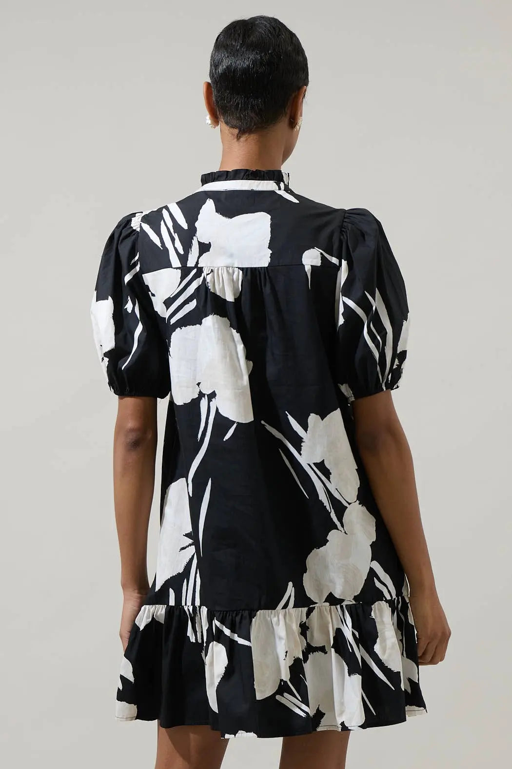 Adeline Shadow Floral Shift Dress - Dresses