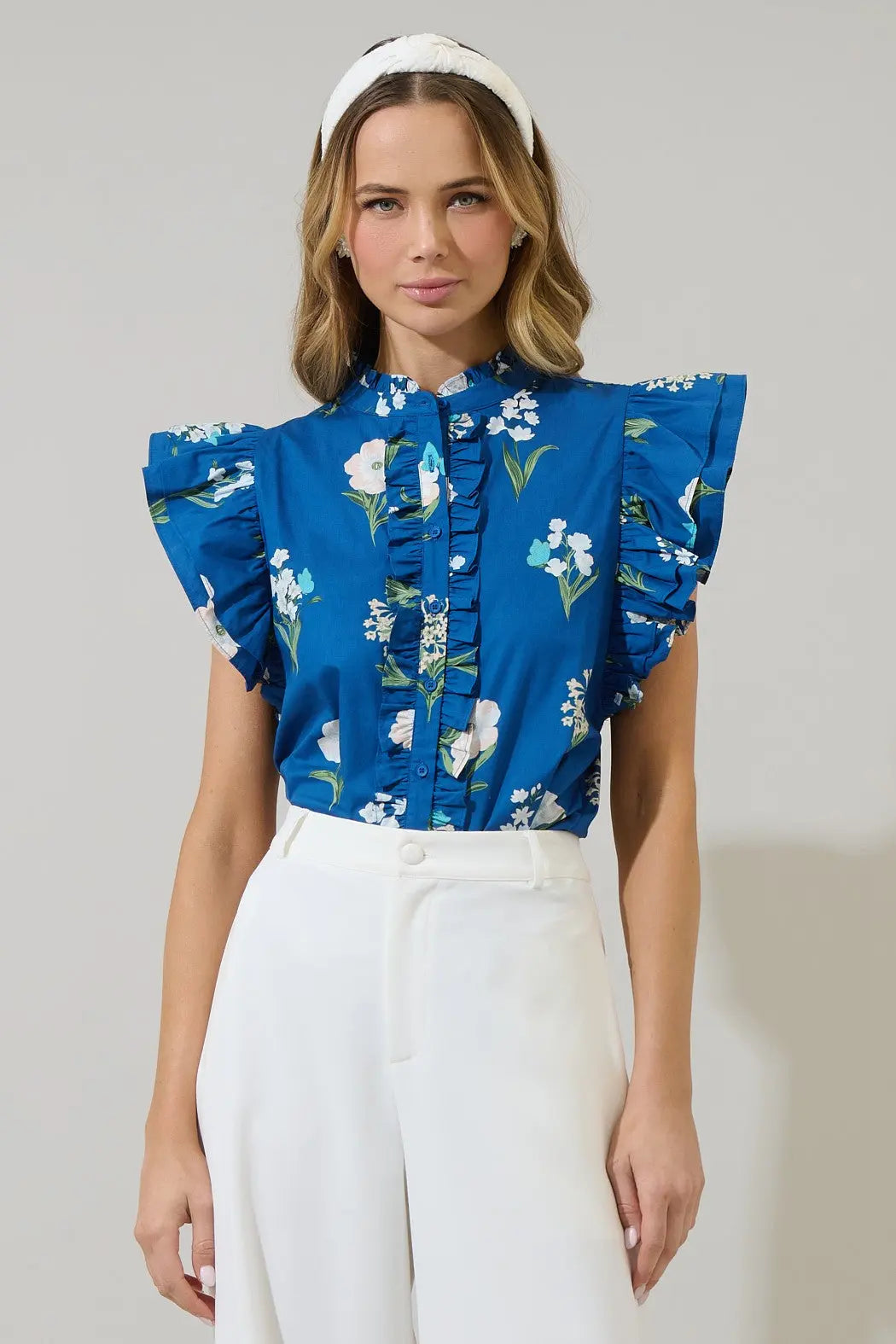Alice Ruffle Top - Blouses
