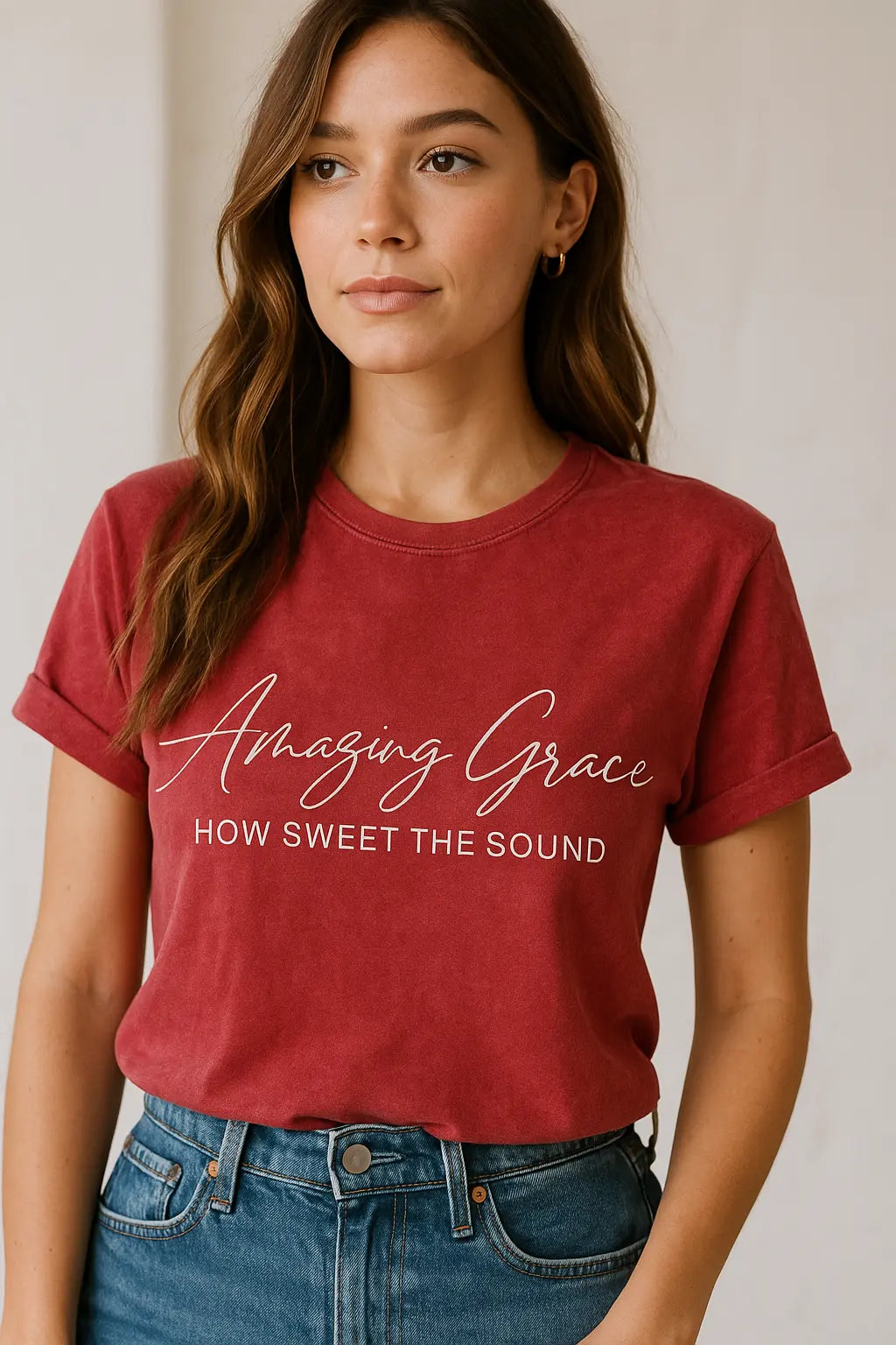 Amazing Grace Mineral Washed Graphic Tee - T-Shirts