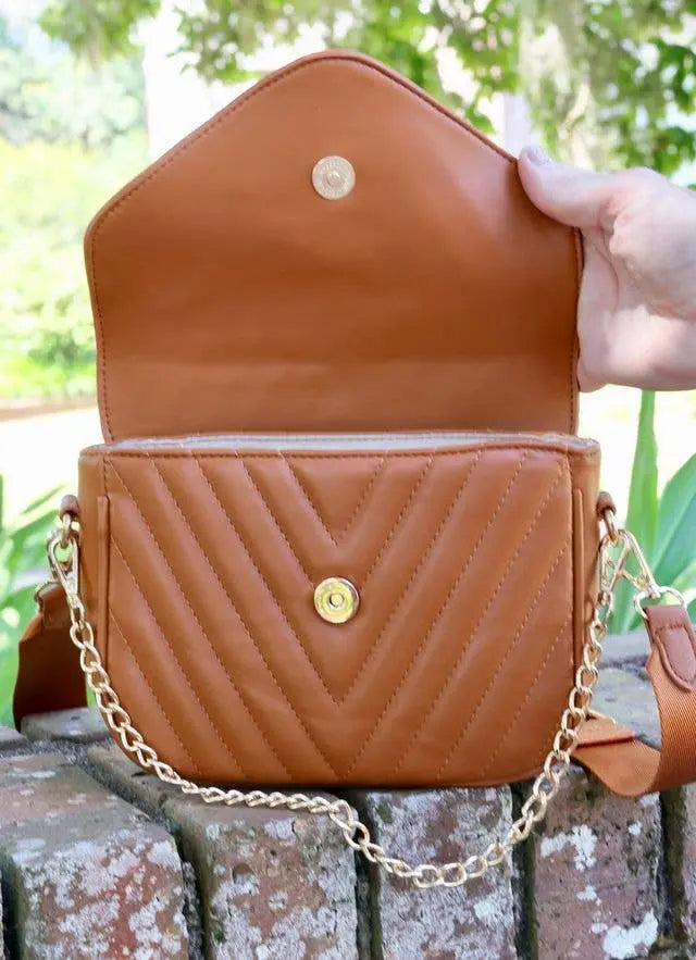 Angela Quilted Crossbody - Crossbody Bags