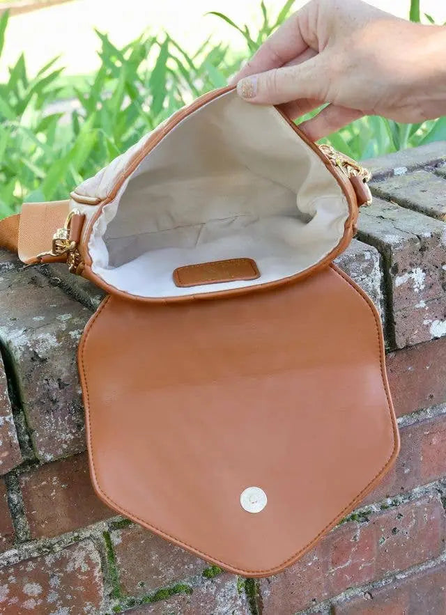 Angela Quilted Crossbody - Crossbody Bags
