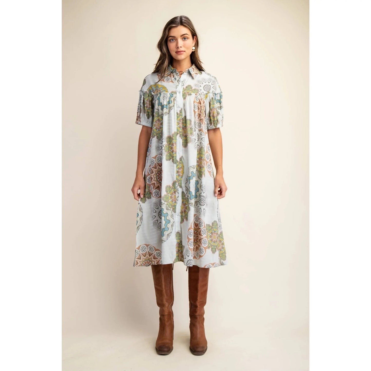 Briar Botanical Shirt Dress - Dresses