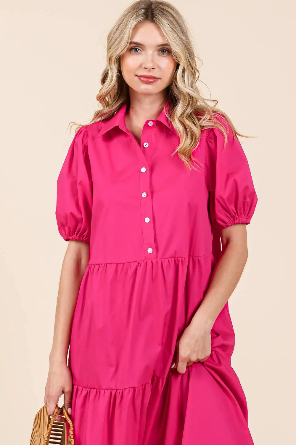 Charlotte Tiered Midi Dress - Dresses