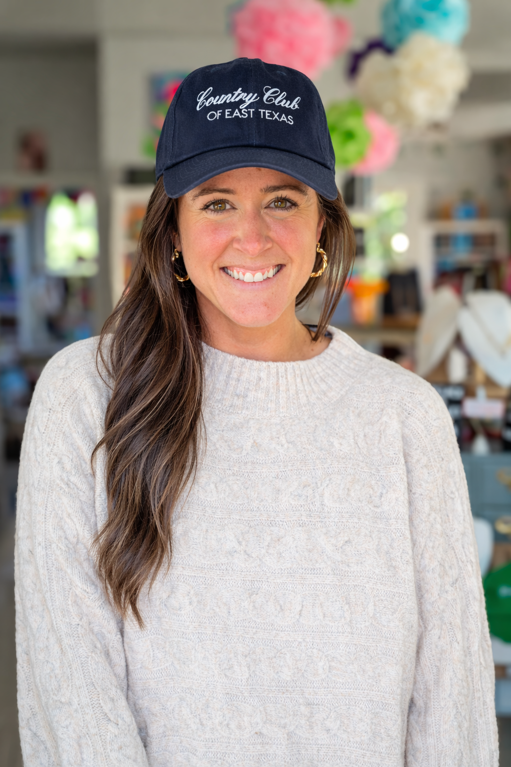 Bluebird & Co. Augusta Club Hat featuring a stylish design with a curved brim and adjustable strap for a comfortable fit.