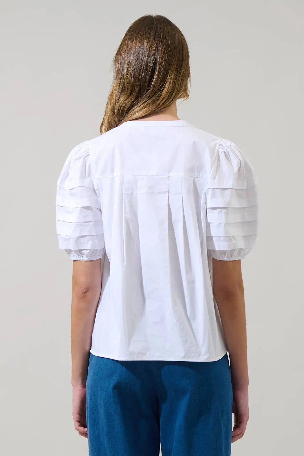 Court Puff Sleeve Top – White - Alice & Elizabeth