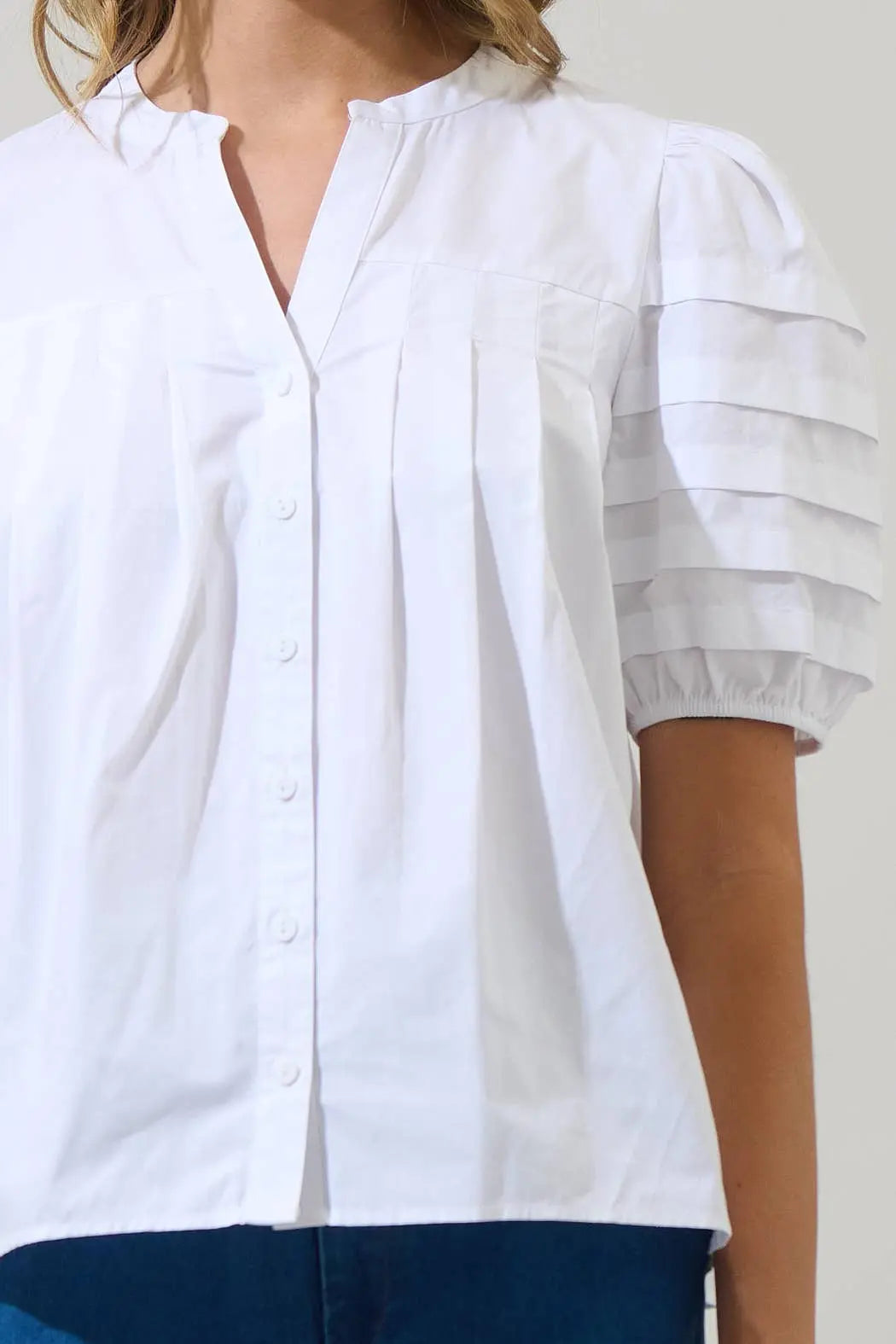 Court Puff Sleeve Top – White - Alice & Elizabeth