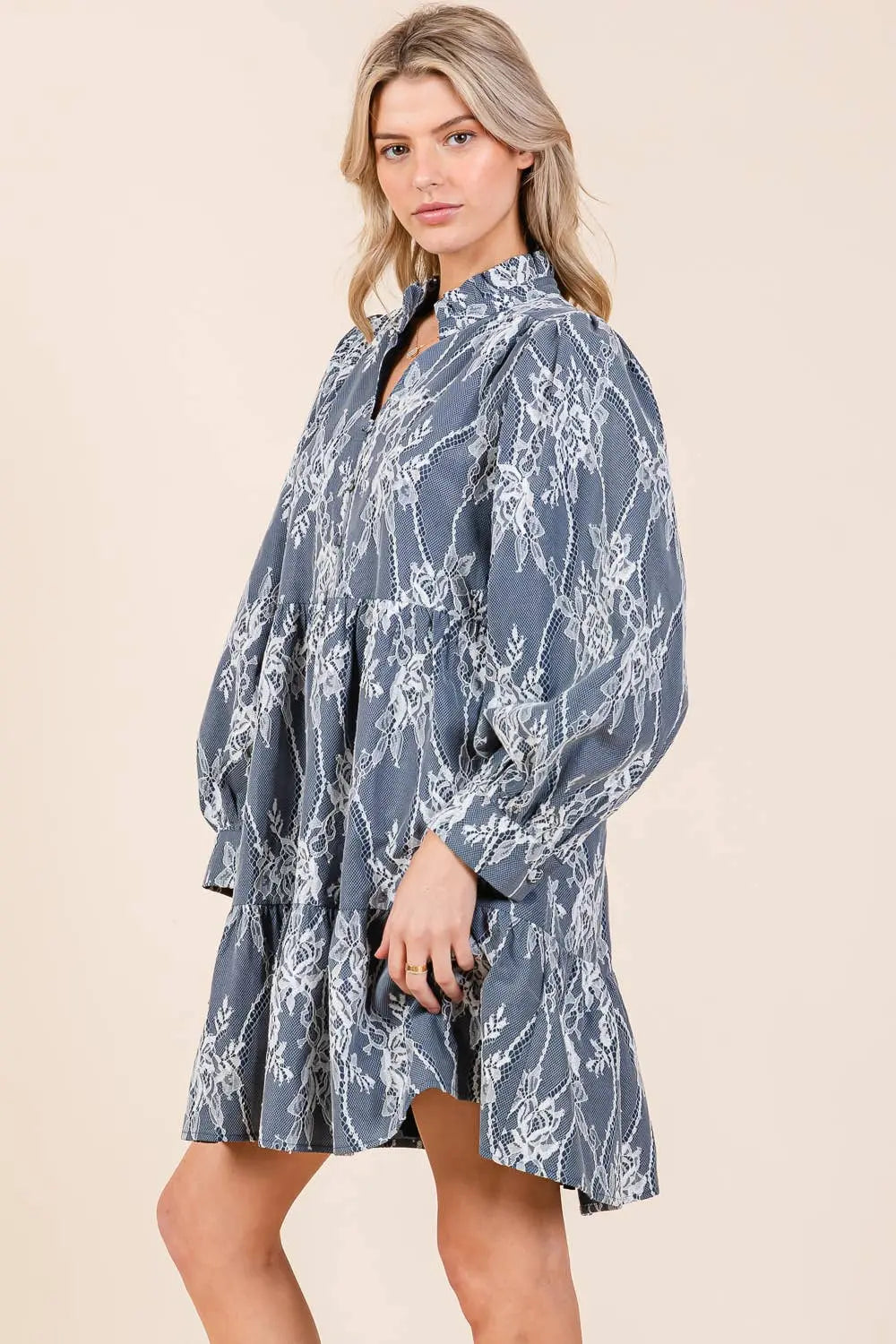 Eleanor Embroidered Babydoll Dress - Dresses