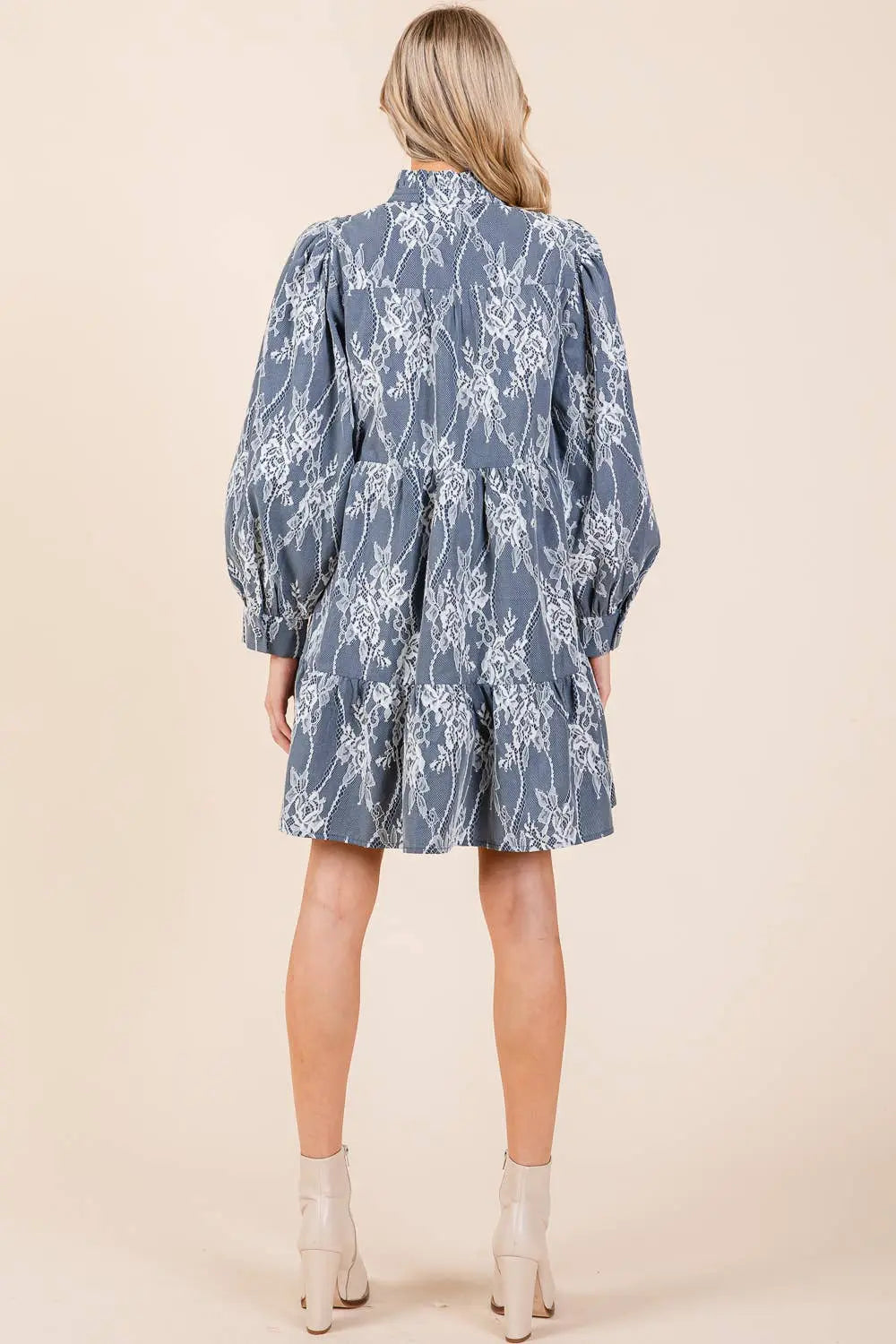Eleanor Embroidered Babydoll Dress - Dresses