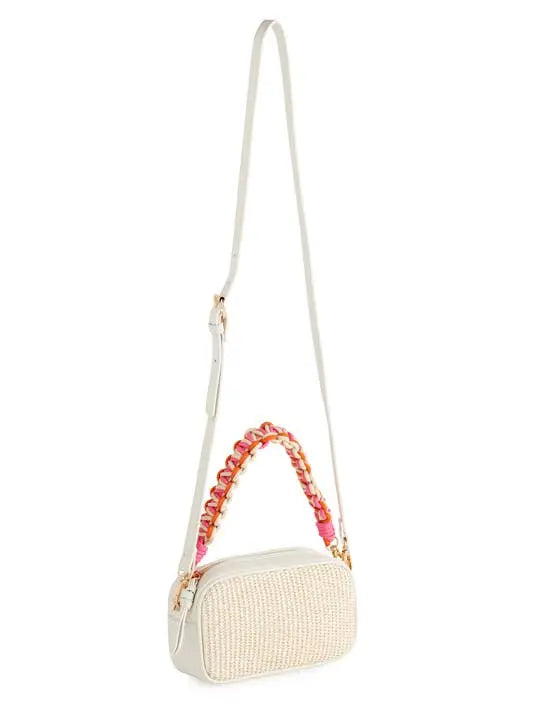 Frankie Pebbled Camera Bag (Sand) - Crossbody Bags