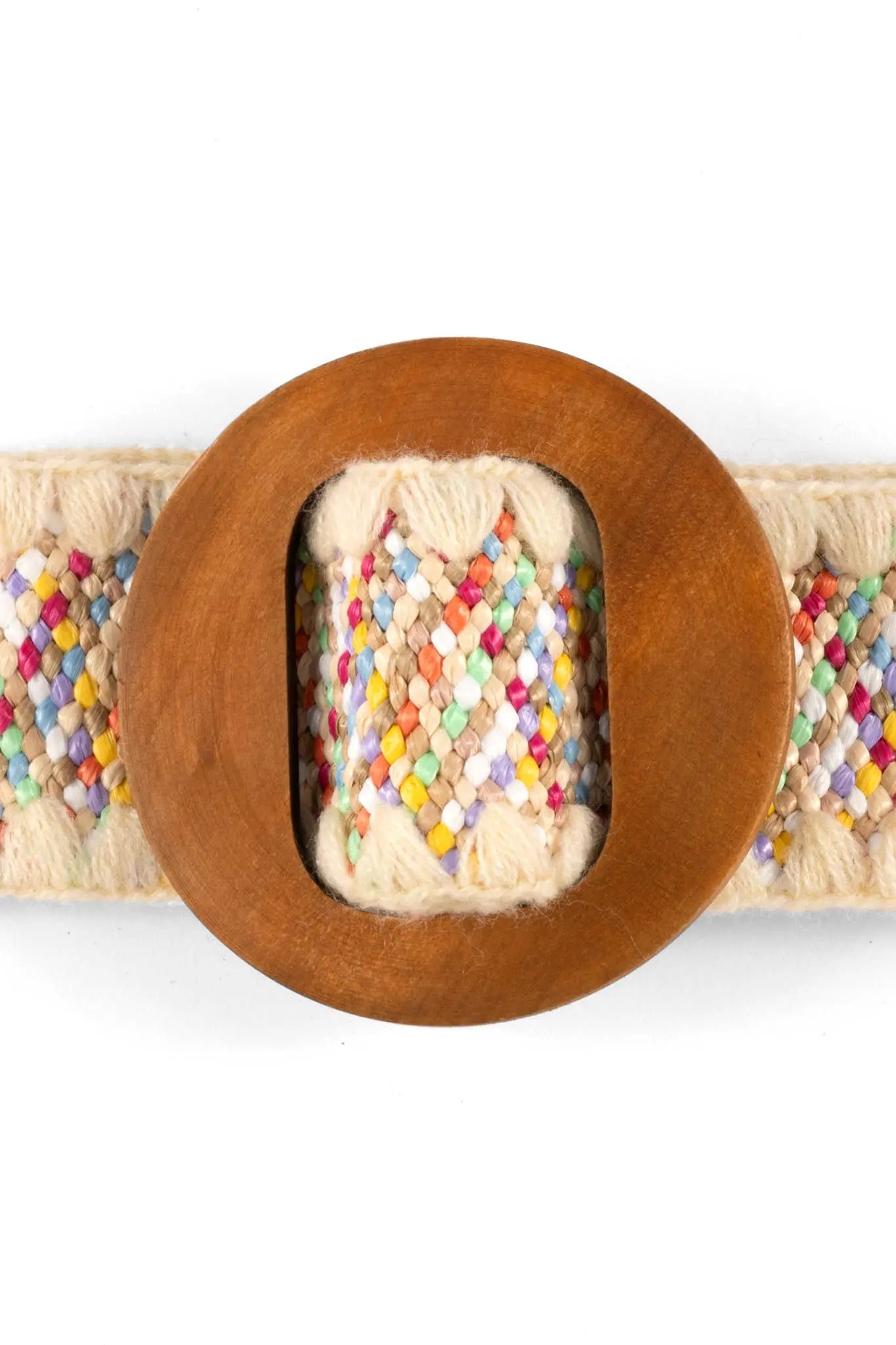 Kyra Woven Stretch Belt (Multi) - Belts