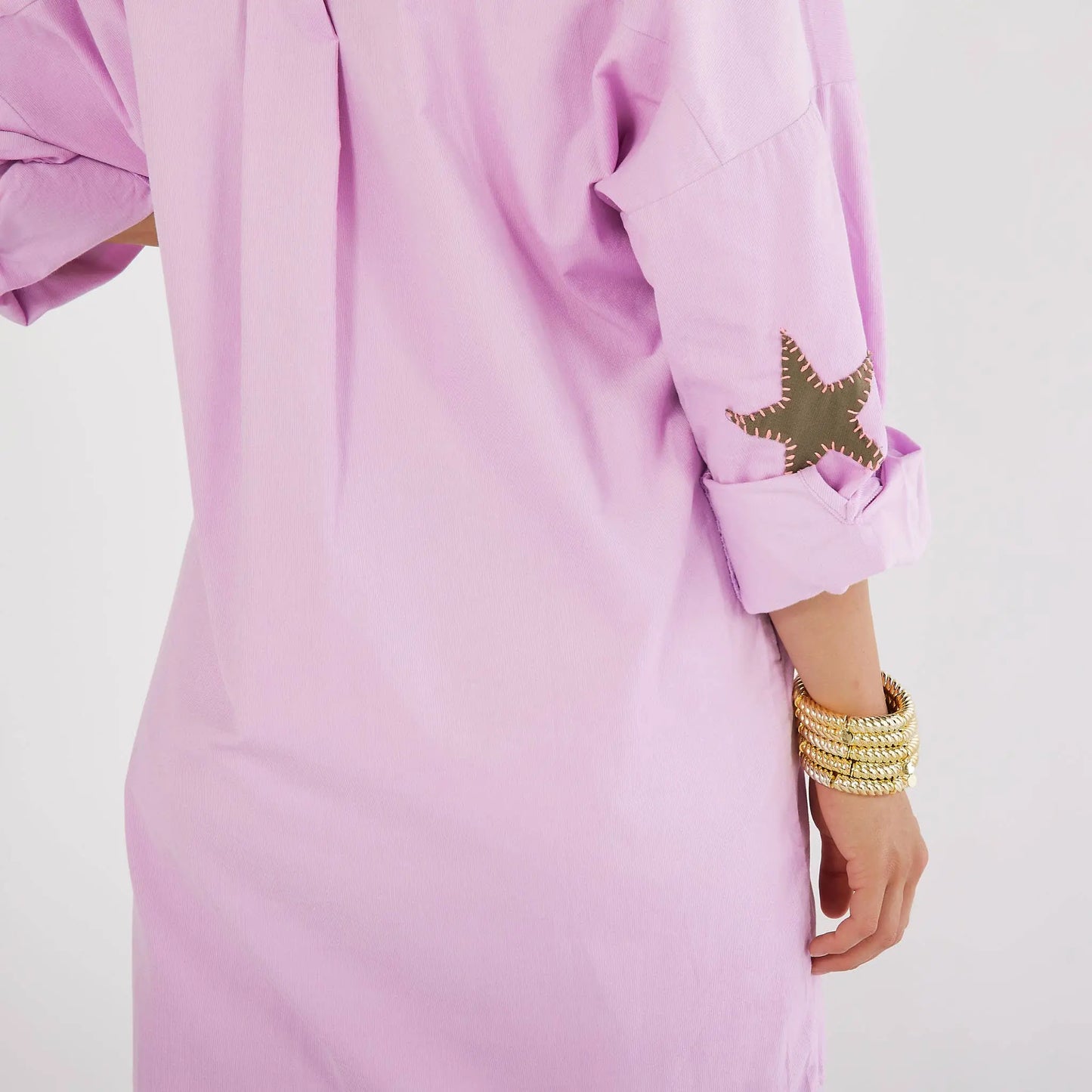 Lila Corduroy Preppy Dress (Lavender) - OS - Dresses