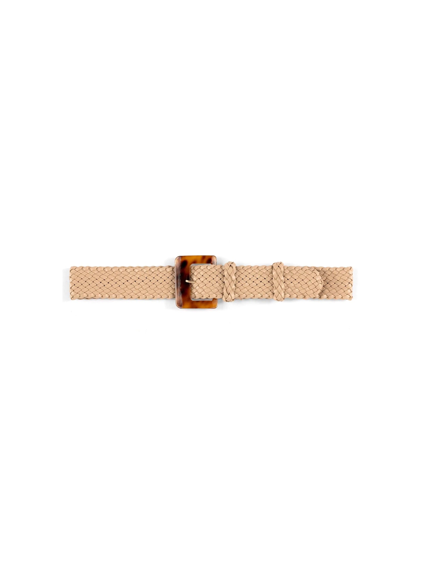 Marta Braided Stretch Belt (Tan) - Belts