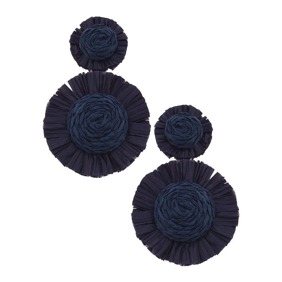 Maui Raffia Statement Earrings - Jewelry