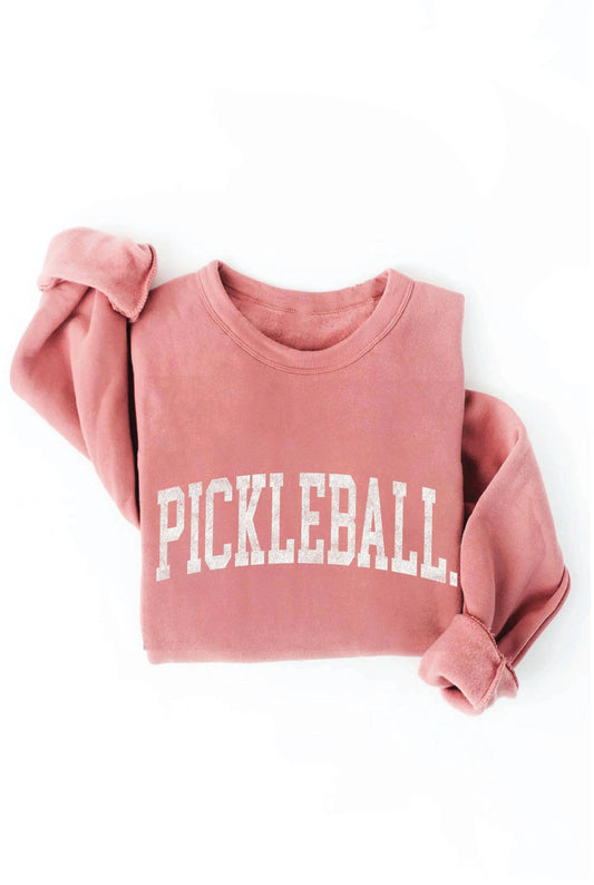 Reese Pickleball Graphic Sweatshirt - MAUVE / M - Sweatshirts
