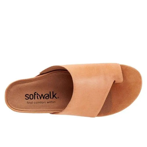 SoftWalk Corsica Leather Sandal – Beige - Alice & Elizabeth