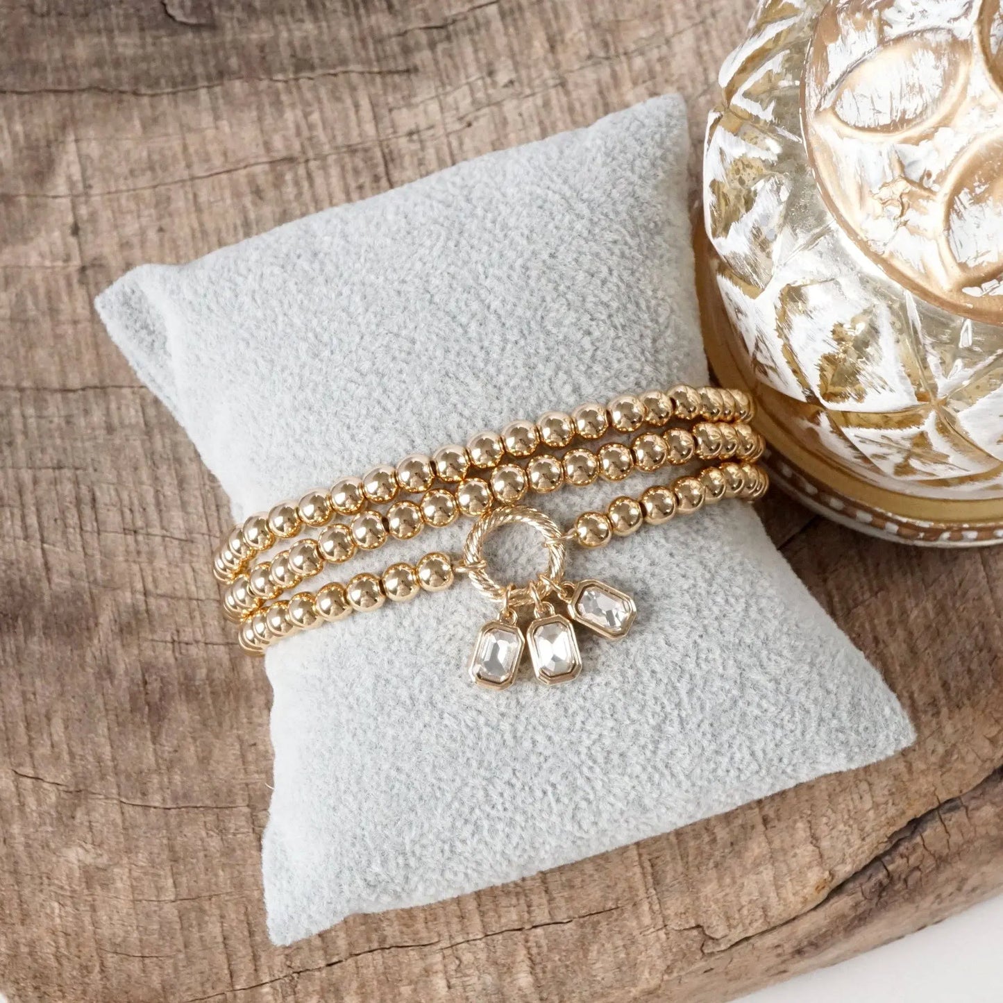 The Clara Bracelet Stack Bracelets - Clear - Jewelry
