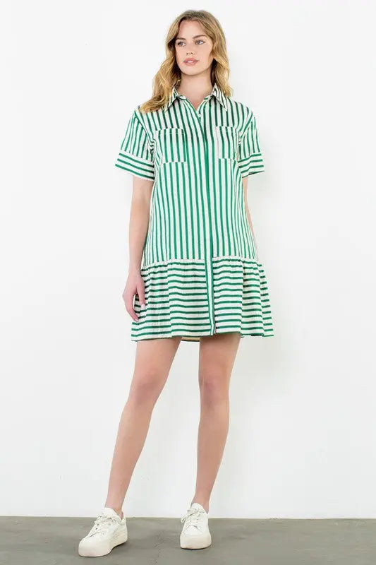 The Isla Striped Dress - Dresses