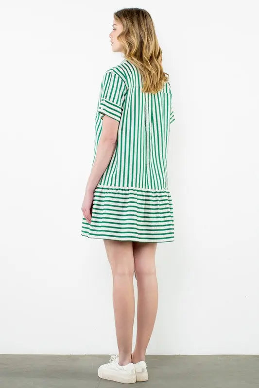 The Isla Striped Dress - Dresses