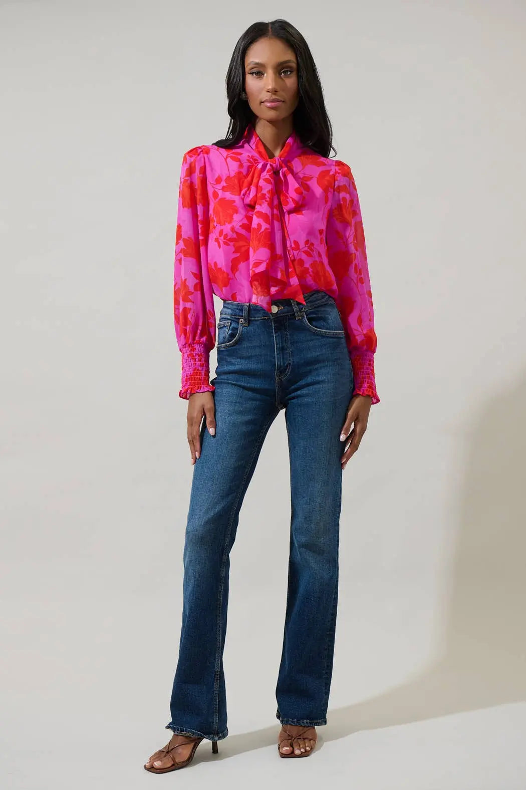 The Kensie Etienne Floral Blouse - Blouse