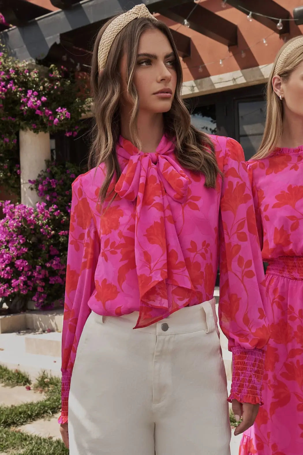 The Kensie Etienne Floral Blouse - Blouse