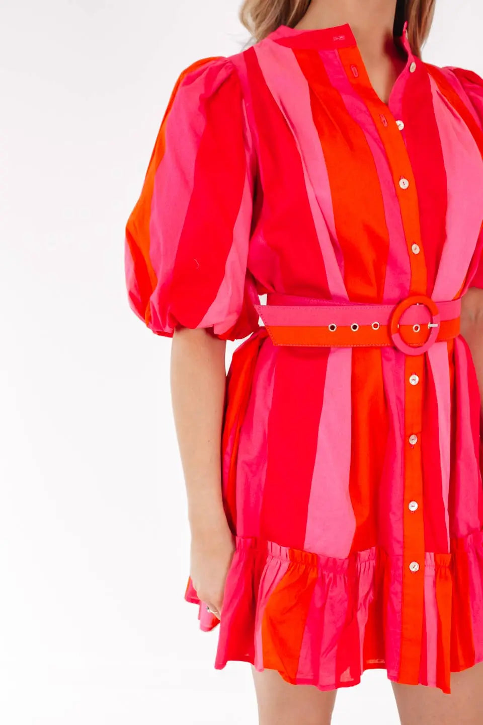 The Scarlet Belted Dress - Dresses