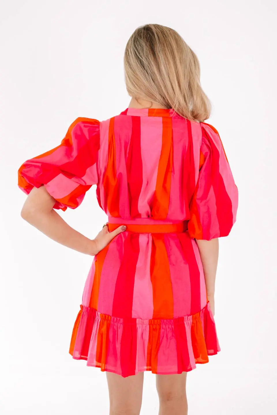 The Scarlet Belted Dress - Dresses
