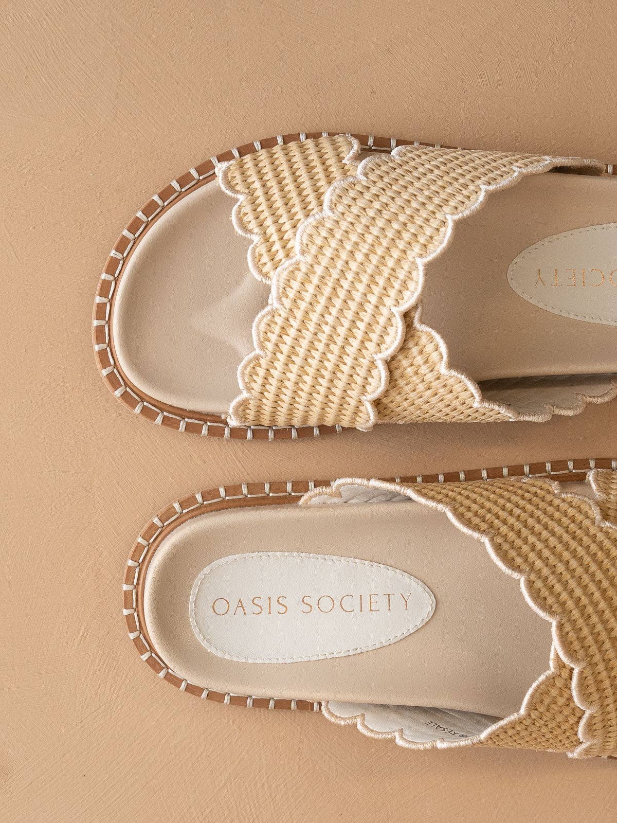 The Sienna Raffia Slide - Footwear