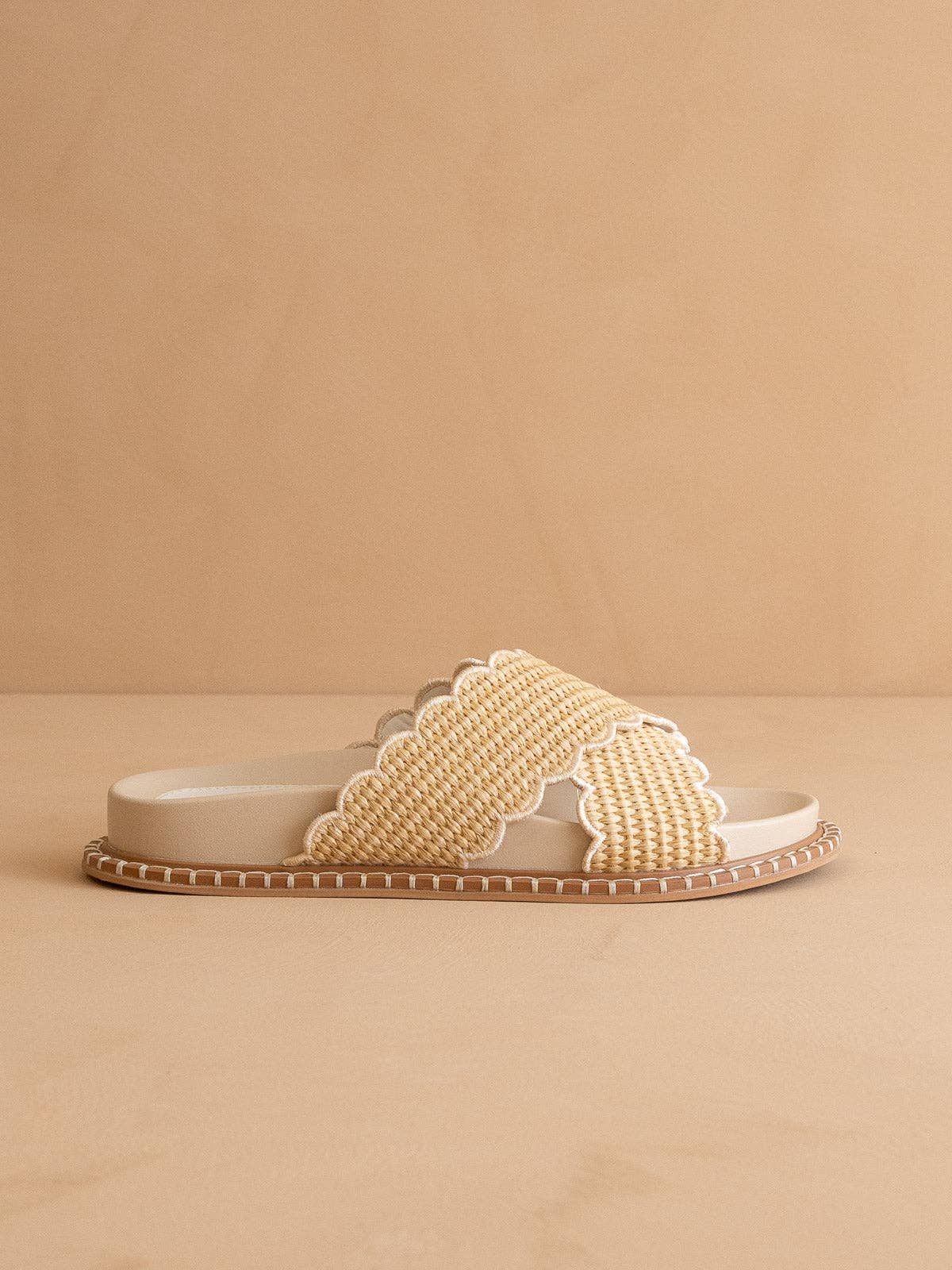 The Sienna Raffia Slide - 6 - Footwear