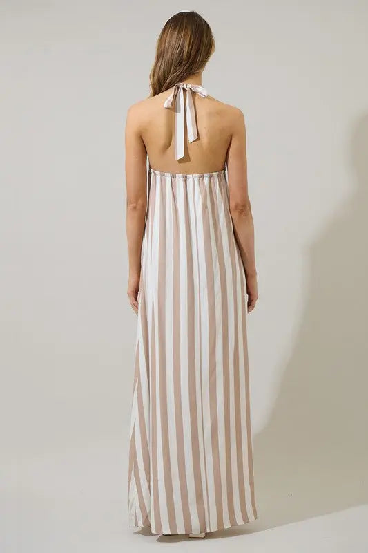 The Vivienne Striped Maxi Dress - Dresses