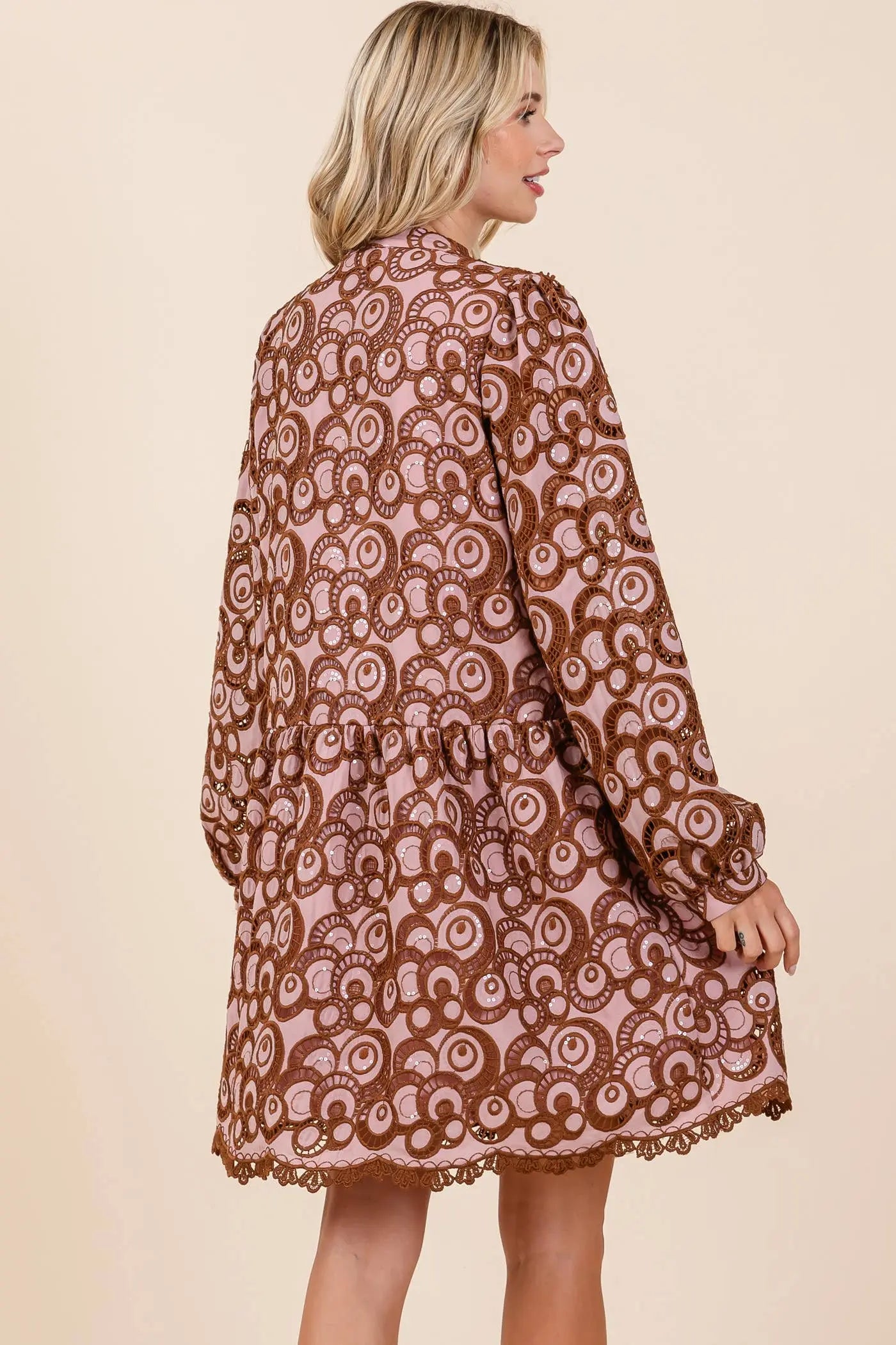 Vivienne Geometric Mini Dress - Dresses