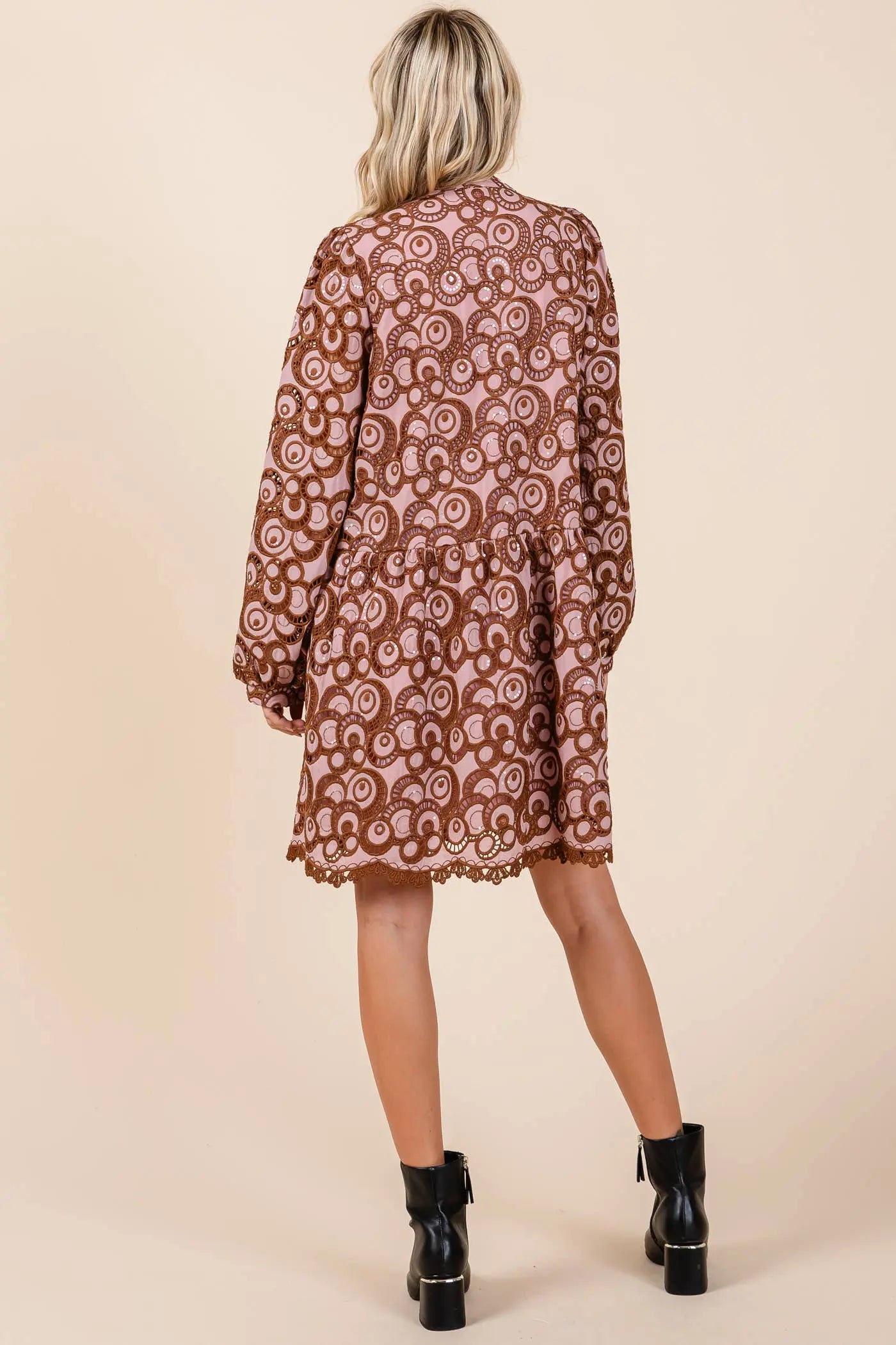 Vivienne Geometric Mini Dress - Dresses