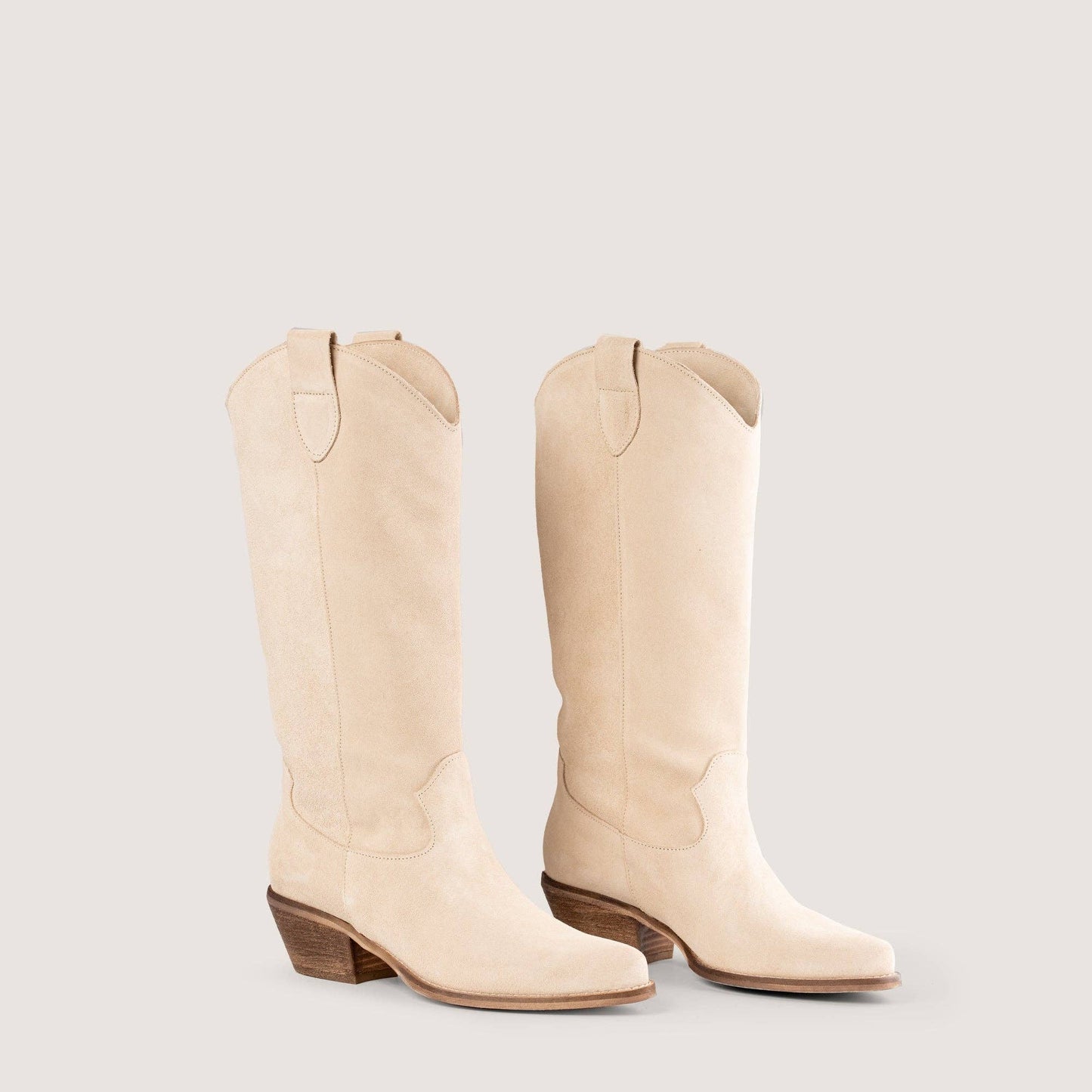 Jesse Beige Cowboy Boots