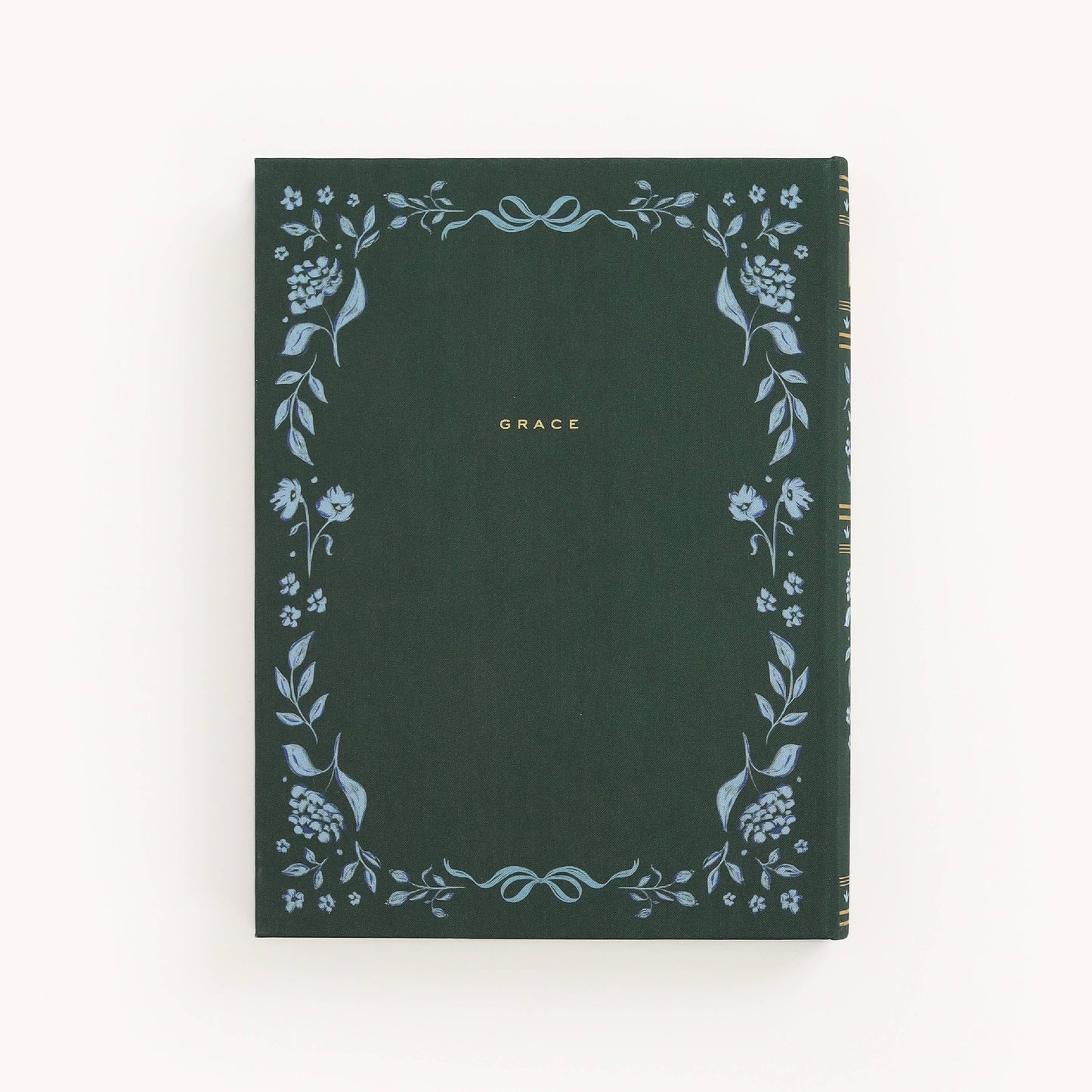 he Grace Journal — Linen Journal in Green