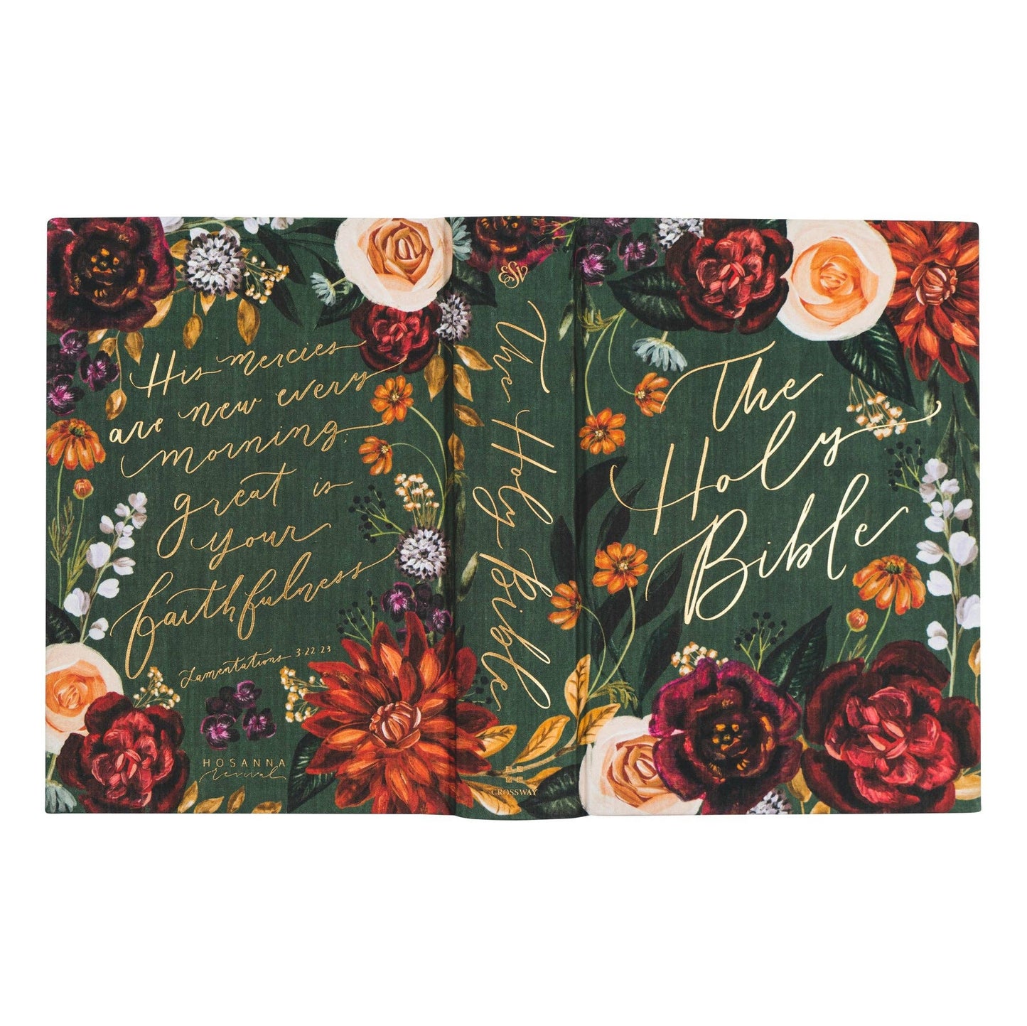 ‘Hollis’ ESV Large Print Journaling Bible – Garden Green
